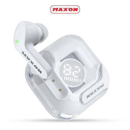 Maxon B-300 Crystal Wireless Earbuds | Airpods | Wireless Earbuds ( Random Color )